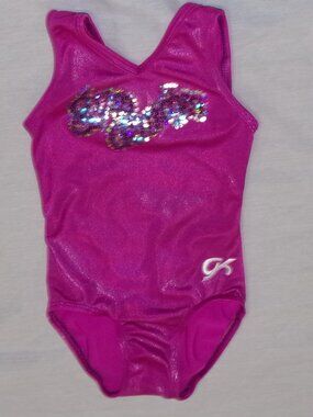 GK Elite Gym Dandys Sequin Sparkle Dance Gymnastics Leotard Child Small CS